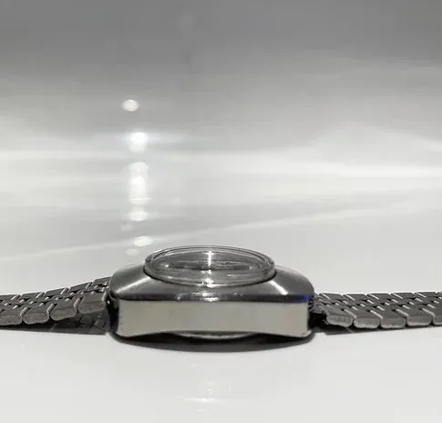 1970s LONGINES RECORD AUTOMATIC STEEL UFO wristwatch