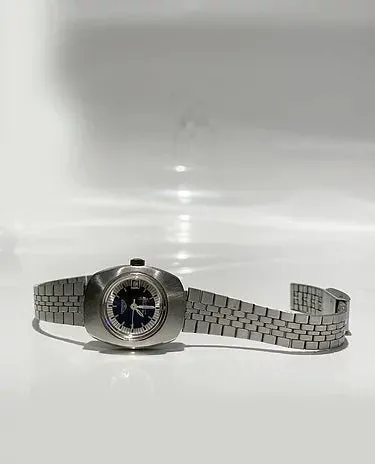 1970s LONGINES RECORD AUTOMATIC STEEL UFO wristwatch
