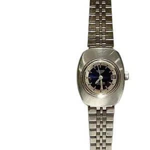 1970s LONGINES RECORD AUTOMATIC STEEL UFO wristwatch