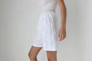 80s Handmade Flower Textured Shorts