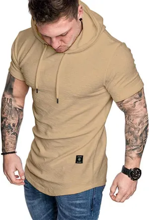 Aiyino Men's S-5XL Athletic Hoodies Sport Sweatshirt Solid Color Fashion Pullover