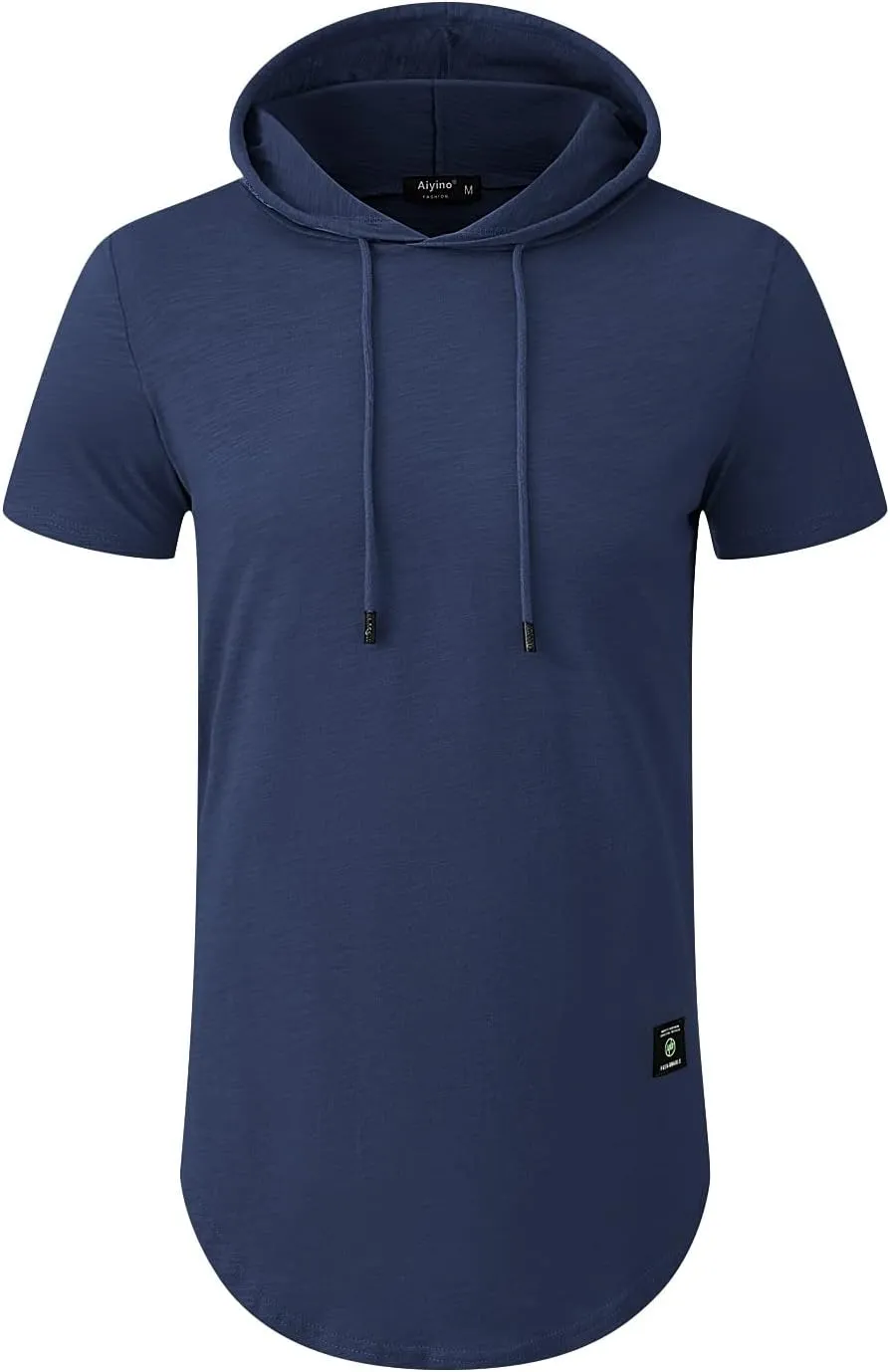 Aiyino Men's S-5XL Athletic Hoodies Sport Sweatshirt Solid Color Fashion Pullover