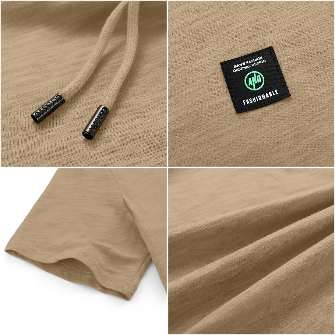 Aiyino Men's S-5XL Athletic Hoodies Sport Sweatshirt Solid Color Fashion Pullover