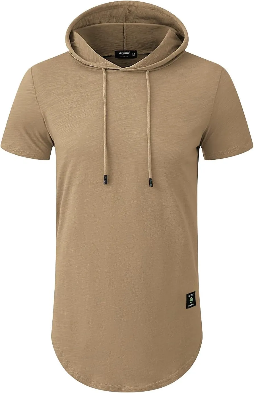 Aiyino Men's S-5XL Athletic Hoodies Sport Sweatshirt Solid Color Fashion Pullover