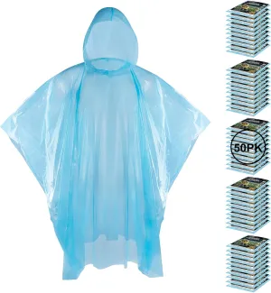 APEXUP Disposable Rain Ponchos for Adults, Emergency Rain Poncho for Camping Hiking Travelling