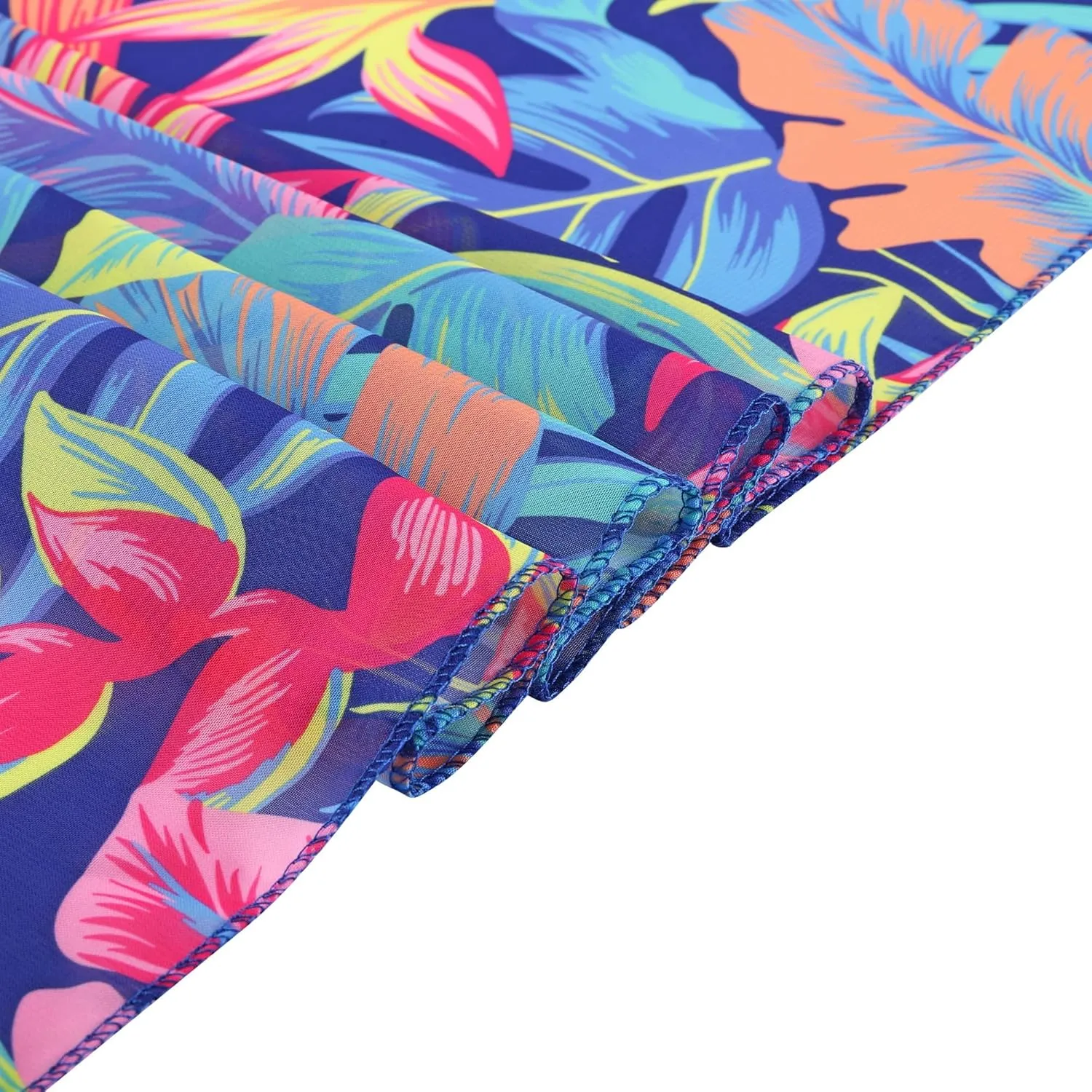 Ayliss Womens Swimwear Chiffon Cover up Solid Color Printed Beach Sarong Swimsuit Wrap Skirt Bathing Bikini Resort Wear