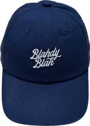 Blahdy Blah Logo Cap: NAVY