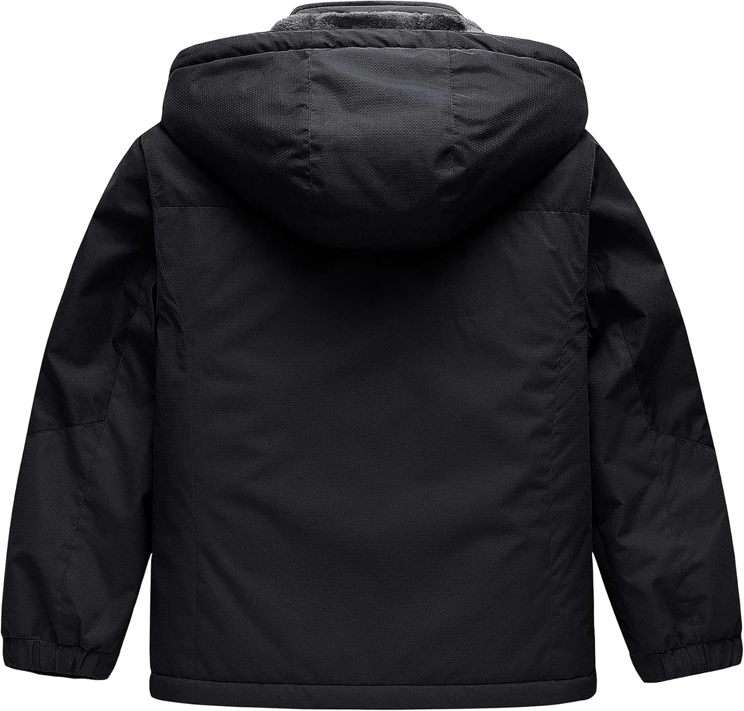 CREATMO US Boy's Waterproof Ski Jacket Warm Winter Snow Coat Windproof Snowboarding Rain Jacket