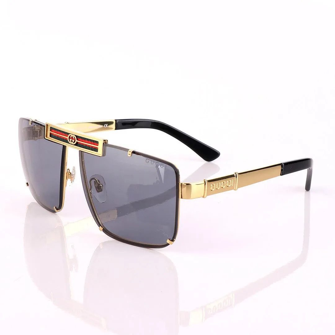 Crested Gold Handle and Plastic Sunglasses