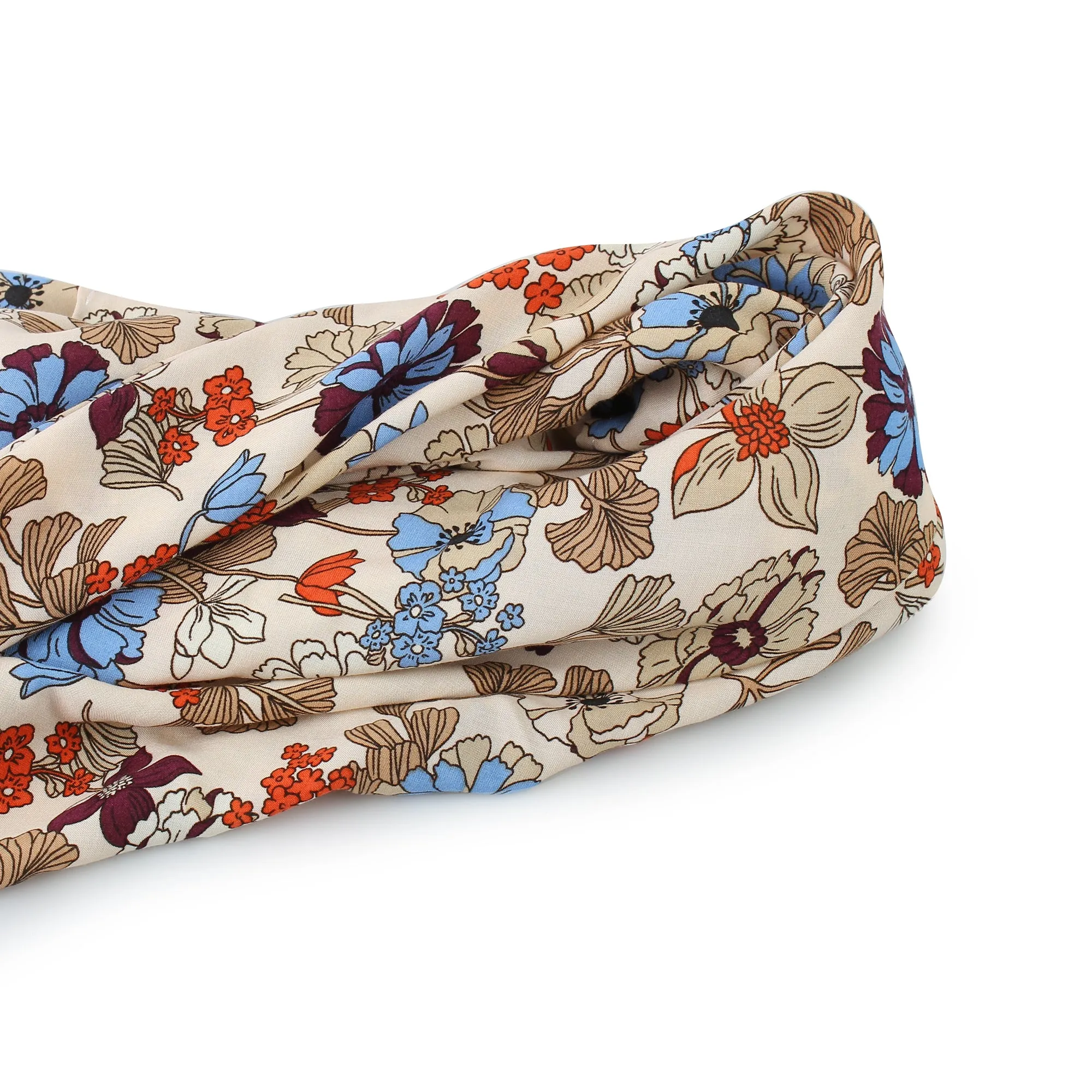 Floral Scarf for Women, Square Scarf , Multi Color Scarf