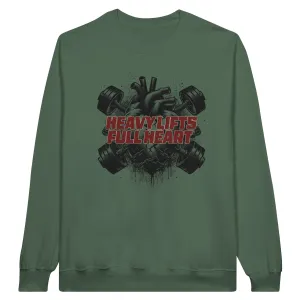 Heavy Lifts Full Heart Unisex Crewneck Sweatshirt