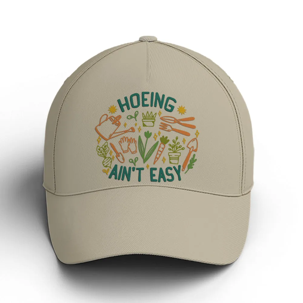 Hoeing Ain't Easy Plants Gardening Baseball Cap Coolspod