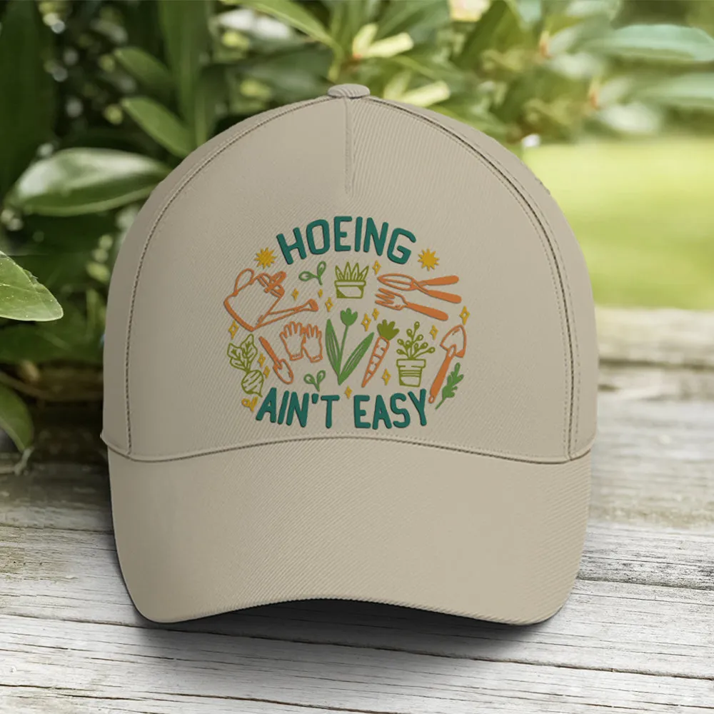 Hoeing Ain't Easy Plants Gardening Baseball Cap Coolspod