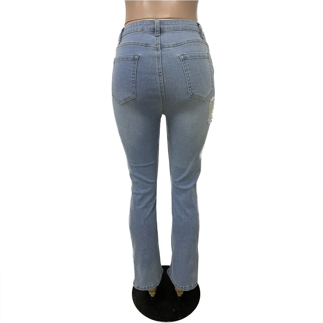 Light Blue Hight Waist Denim