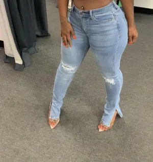 Light Blue Hight Waist Denim