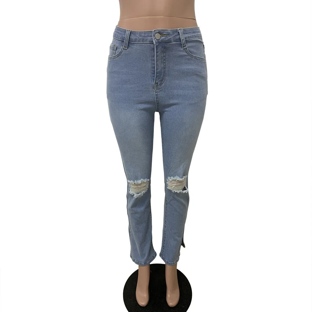 Light Blue Hight Waist Denim