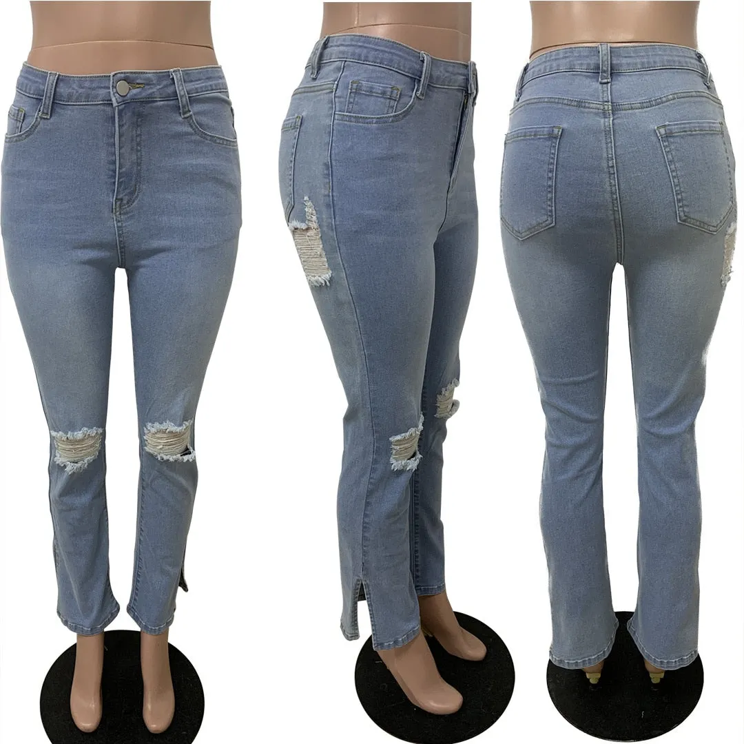 Light Blue Hight Waist Denim