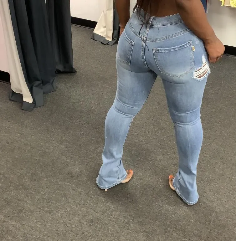 Light Blue Hight Waist Denim