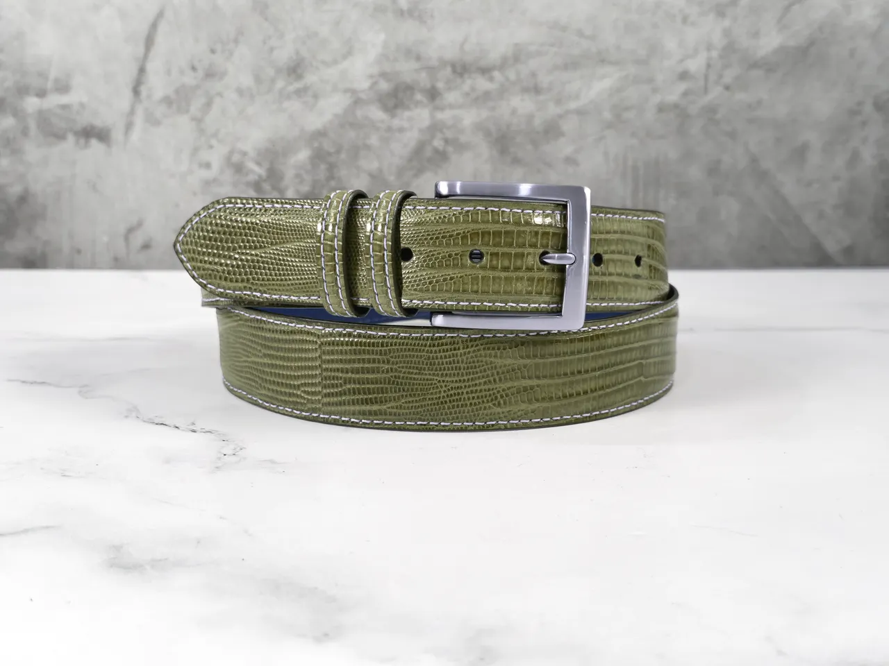 Lizard Belt: Olive