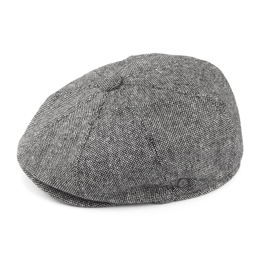 Marl Tweed Newsboy Cap Black Wholesale Pack