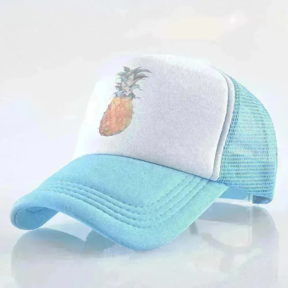 Men's And Women's Baseball Caps Fashion Pineapple Print