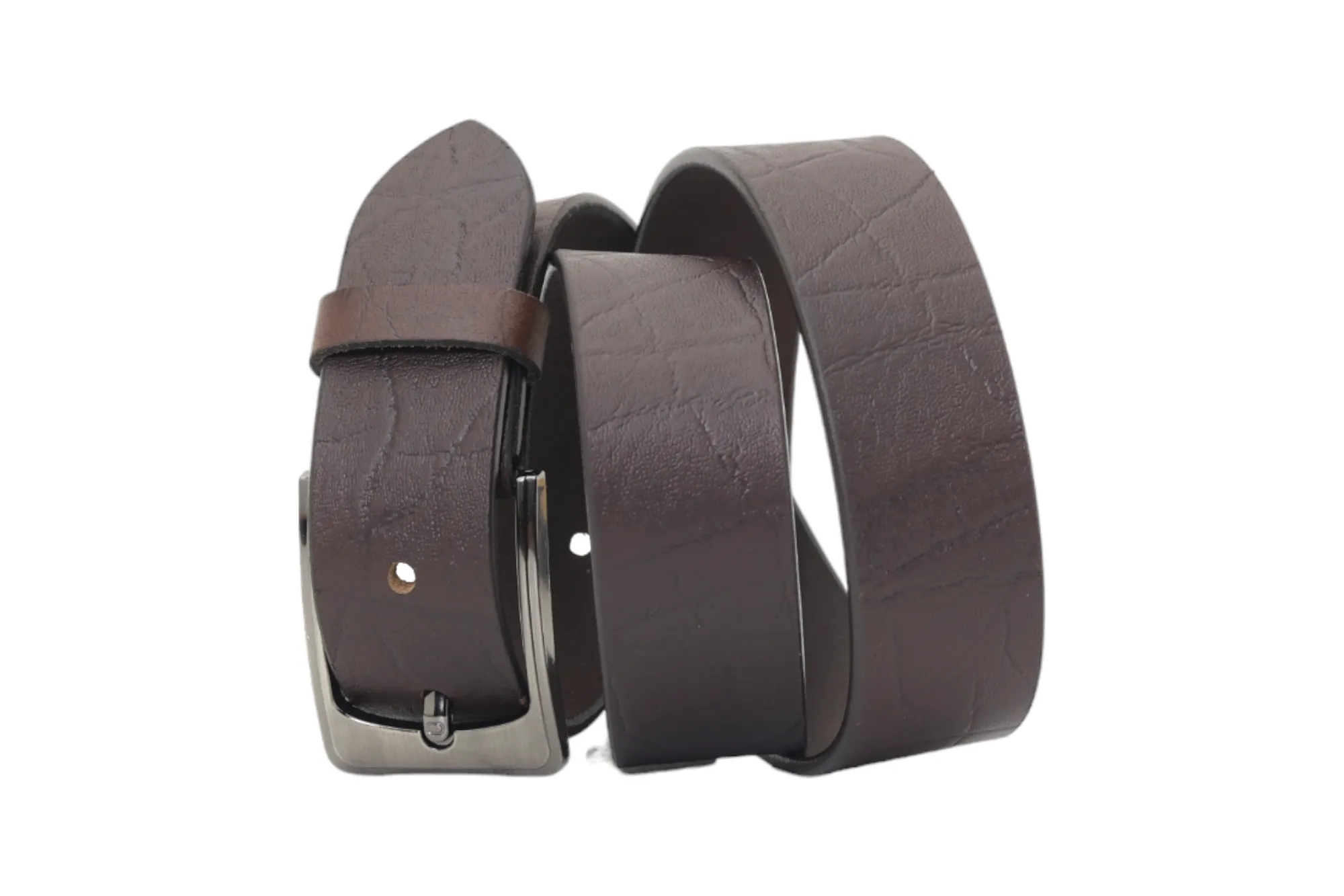 Mens Casual leather Belt 39001(BROWN)
