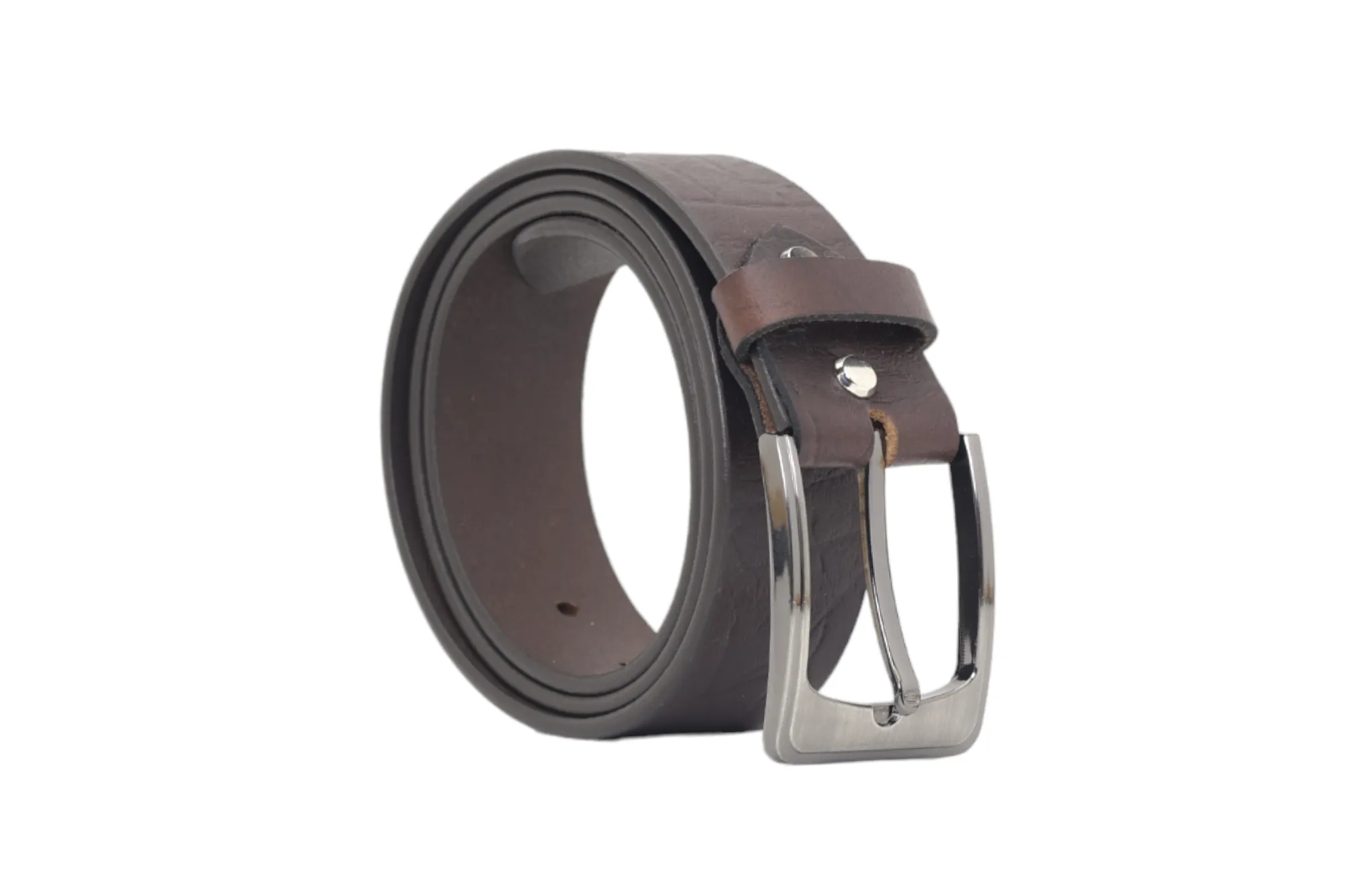 Mens Casual leather Belt 39001(BROWN)