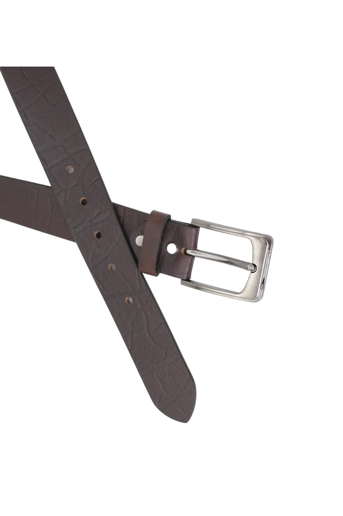 Mens Casual leather Belt 39001(BROWN)