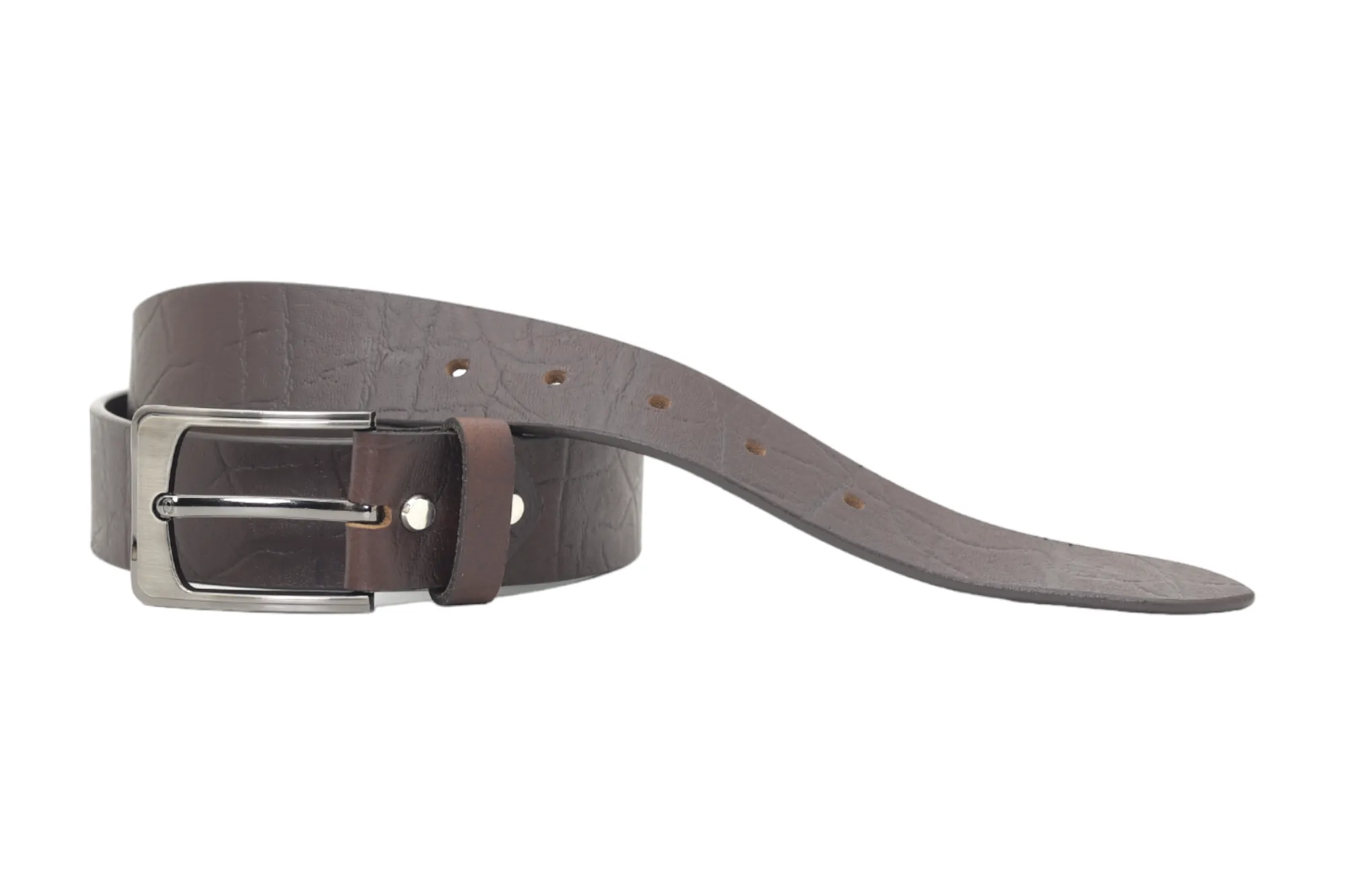 Mens Casual leather Belt 39001(BROWN)