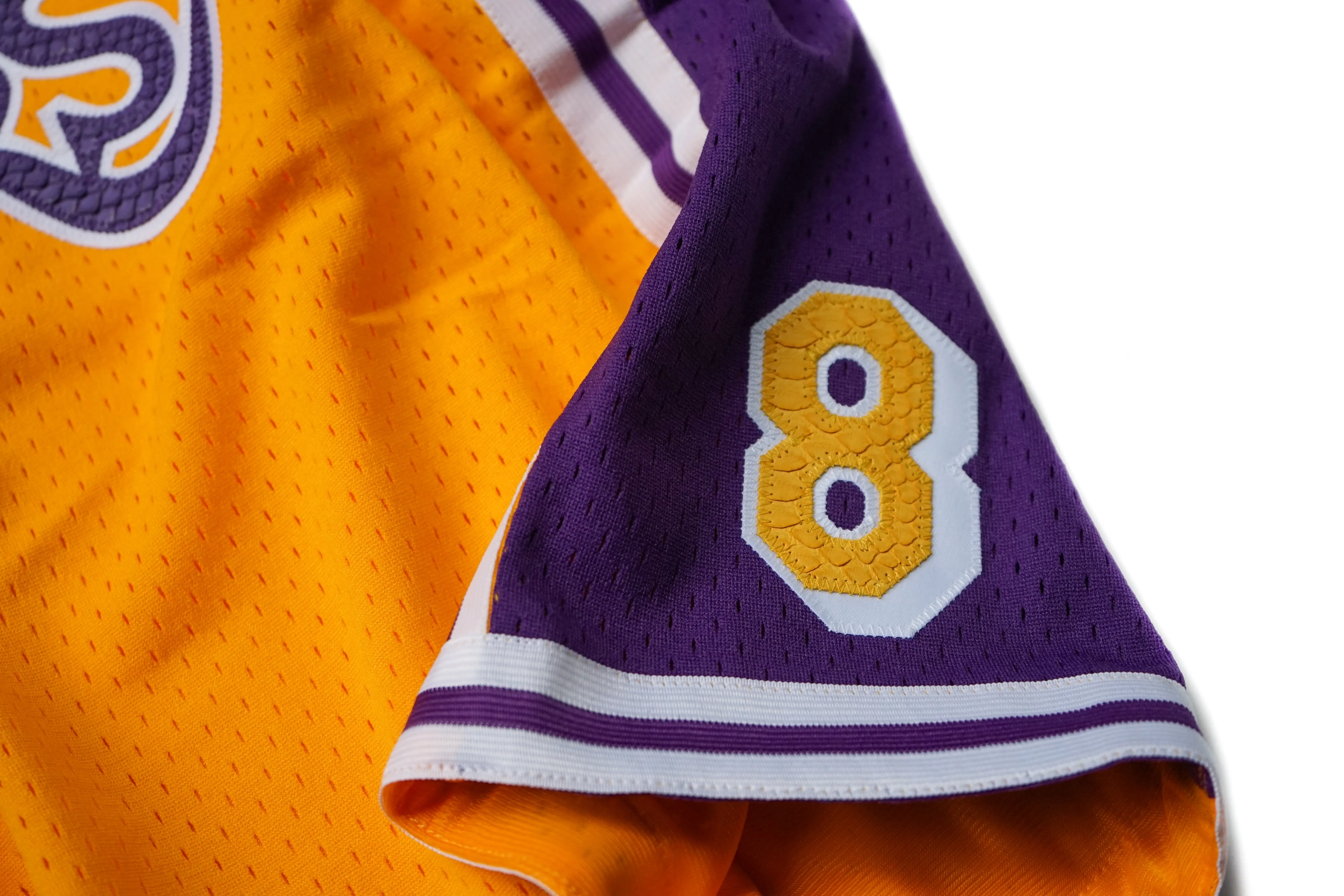 Mitchell & Ness Los Angeles Lakers 1996-1997 Kobe Bryant Edition Python Swingman Shorts (Home)