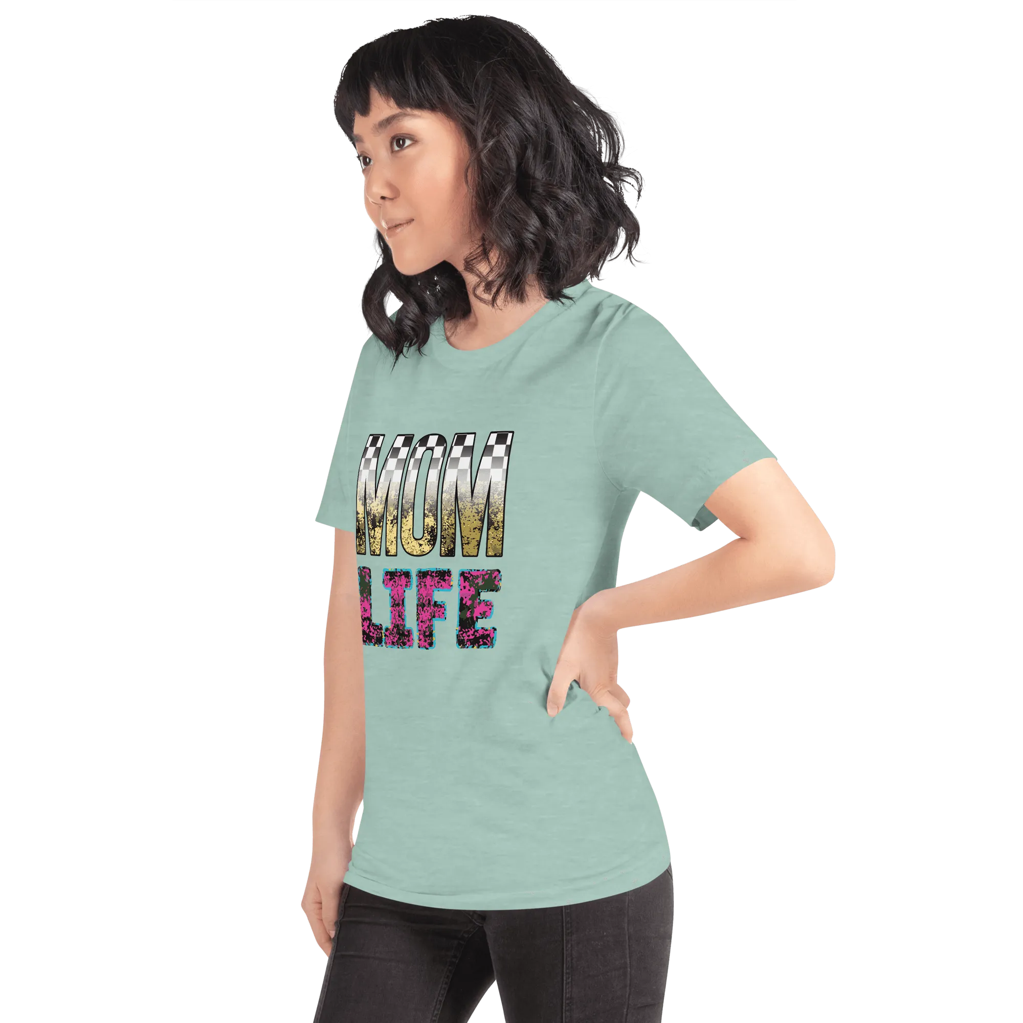 Mom Life Racing Unisex T-shirt