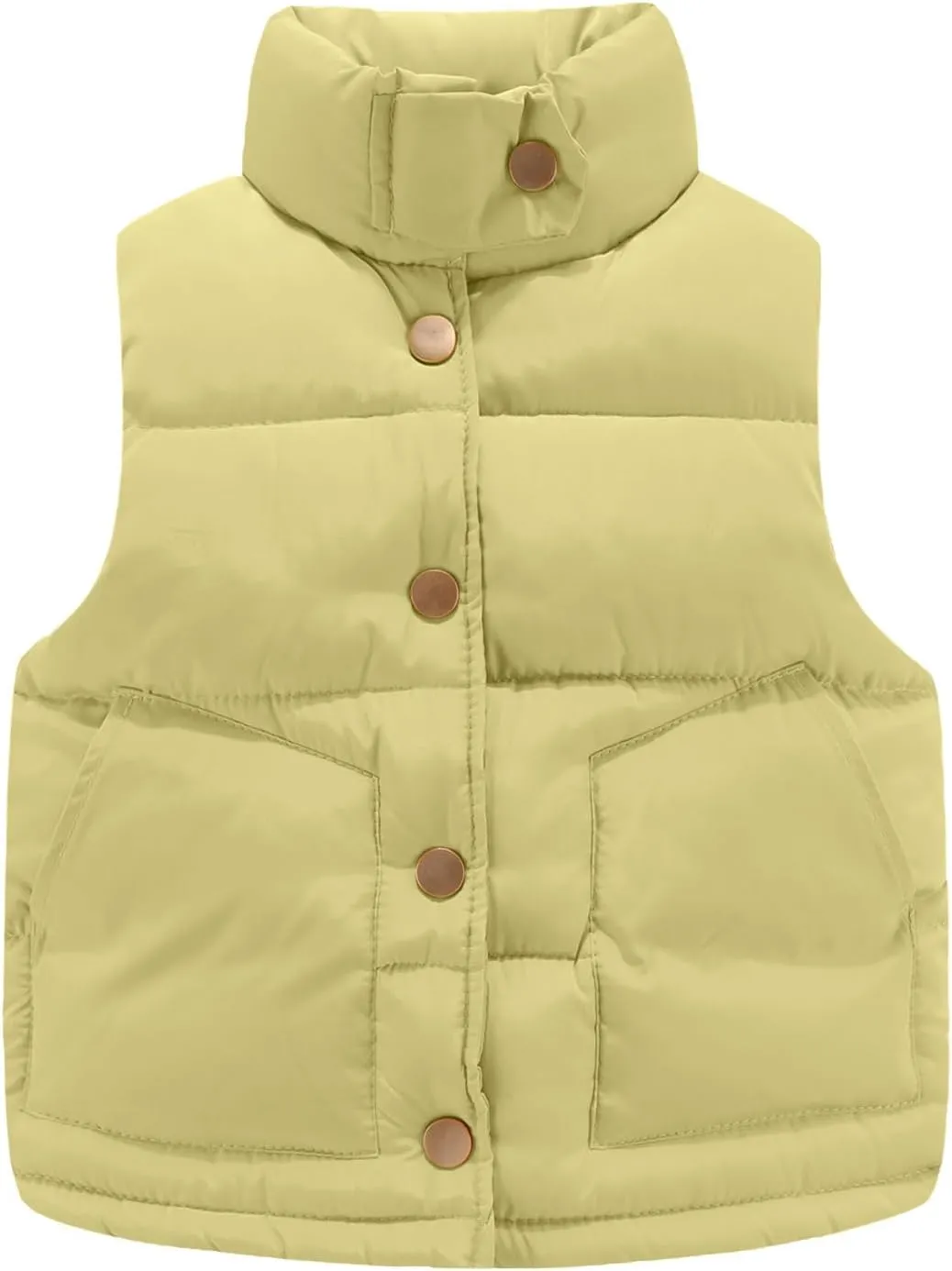 Mud Kingdom Little Boys Girls Vest Warm Jacket Stand Up Collar Winter