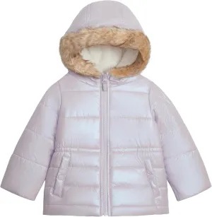 OSHKOSH B'GOSH Girls' Classic Heavyweight Parka with Faux Fur Hood