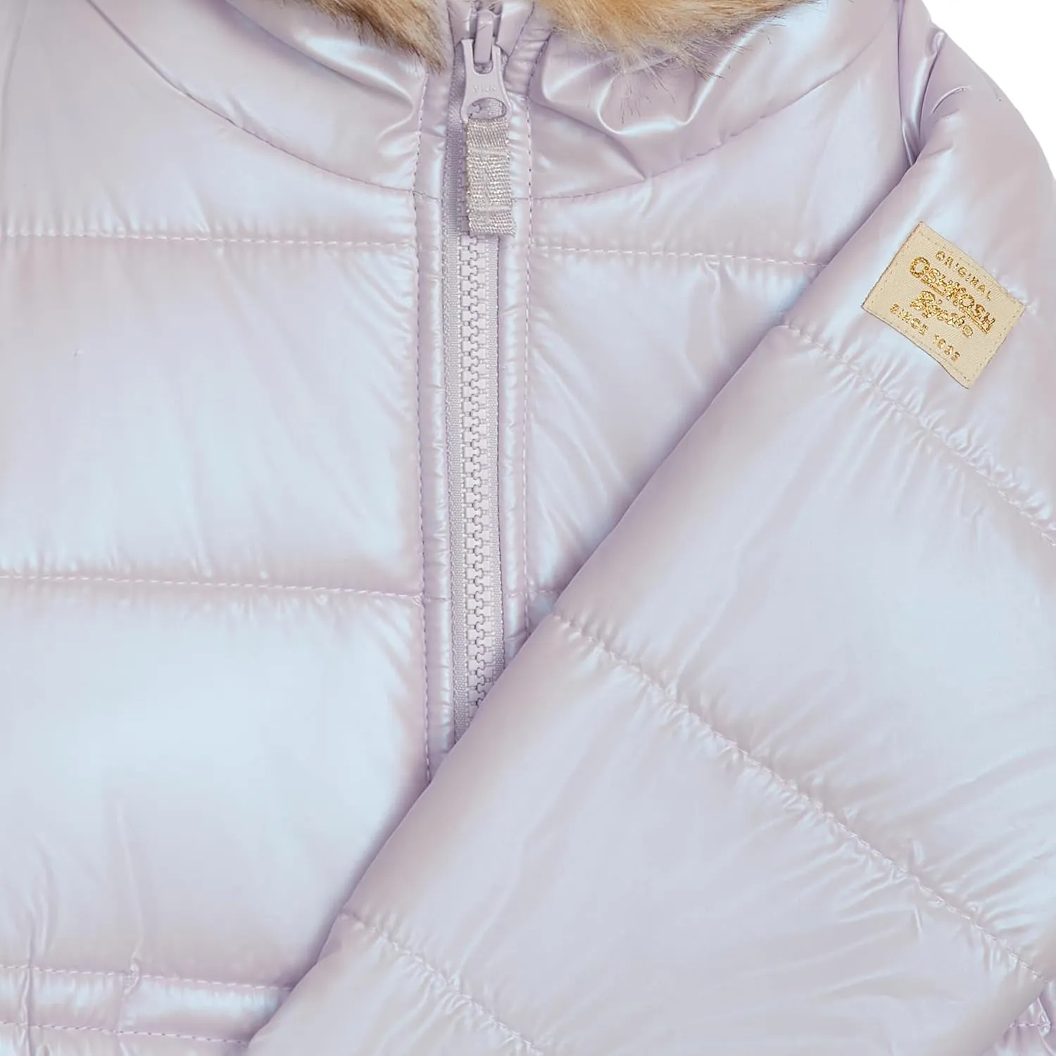 OSHKOSH B'GOSH Girls' Classic Heavyweight Parka with Faux Fur Hood