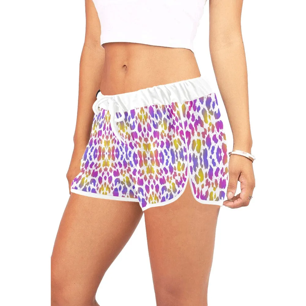 Pretty Leopard Drawstring Shorts up to 2 XL