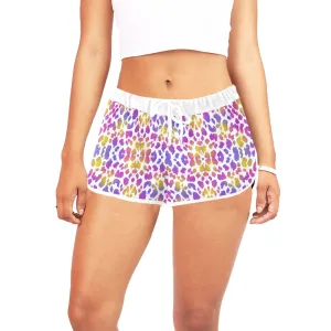 Pretty Leopard Drawstring Shorts up to 2 XL