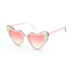 "PRISTY"Heart Shape Plastic Sunglasses