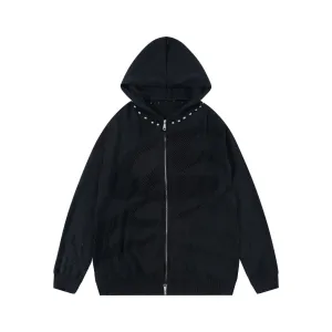 Rebel Edge Studded Hoodie