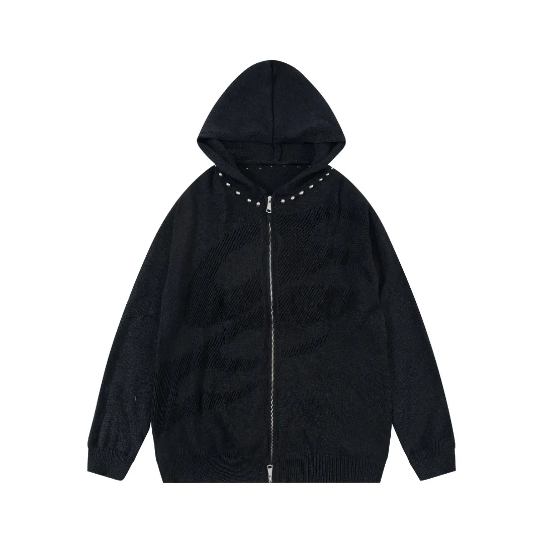 Rebel Edge Studded Hoodie
