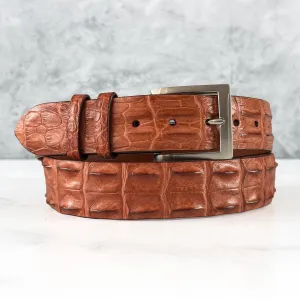 Saltwater Crocodile Belt: Cognac
