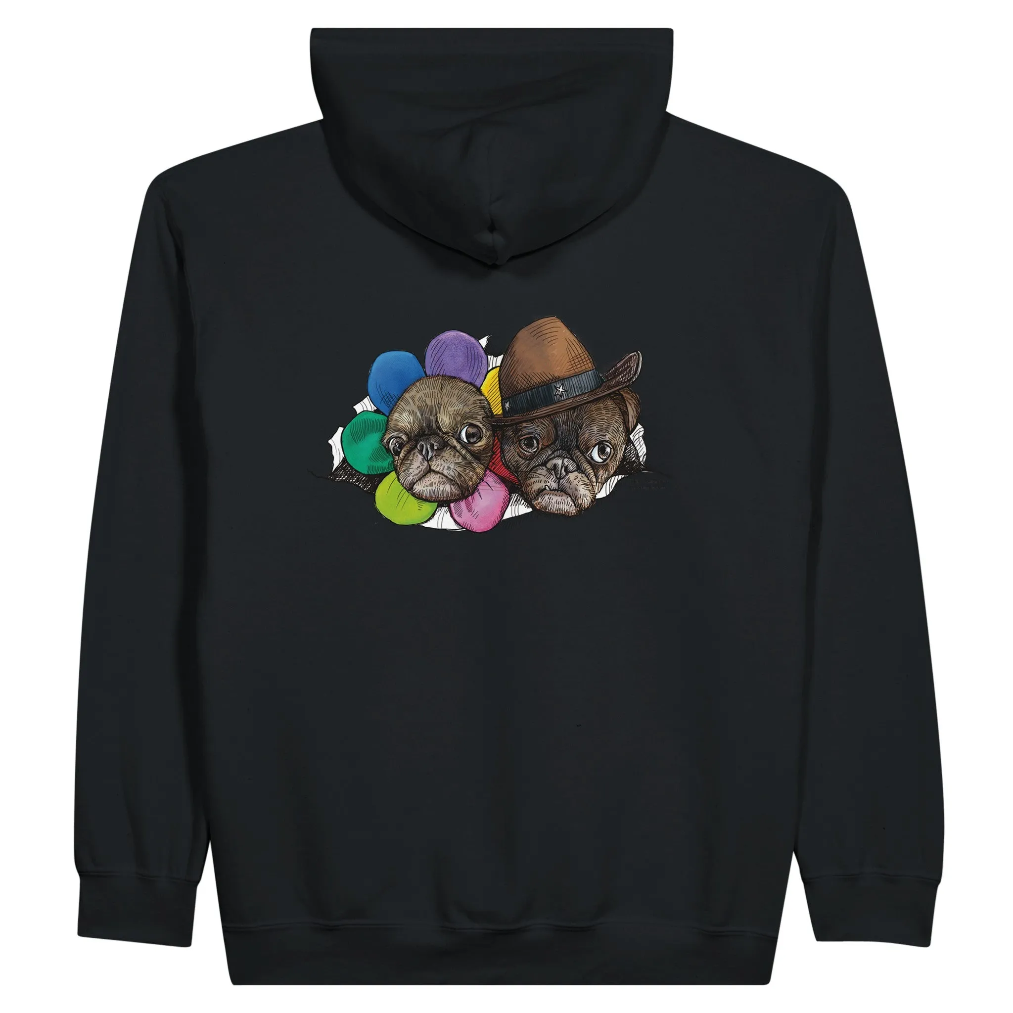 Surprise! Classic Unisex Zip Hoodie White