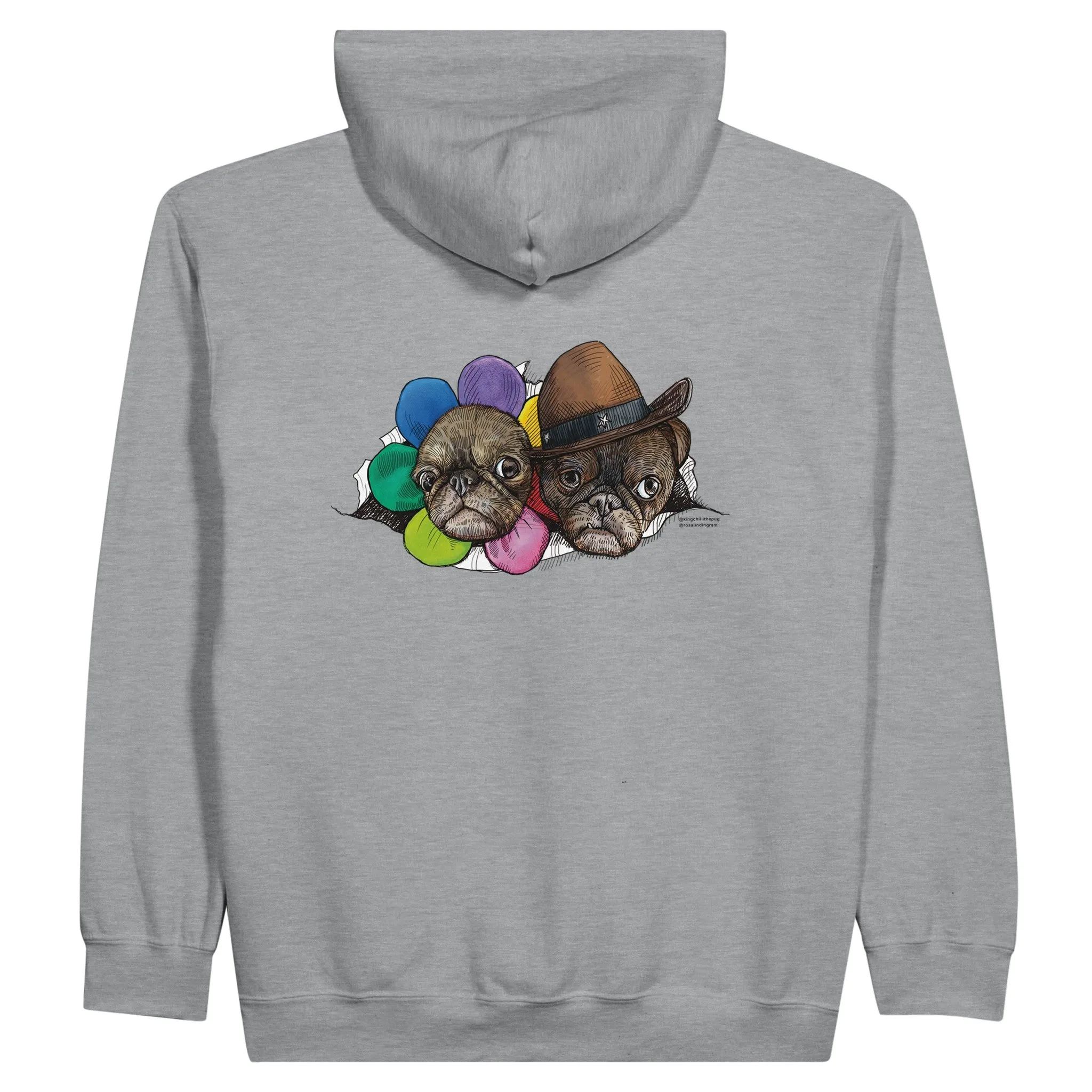 Surprise! Classic Unisex Zip Hoodie White
