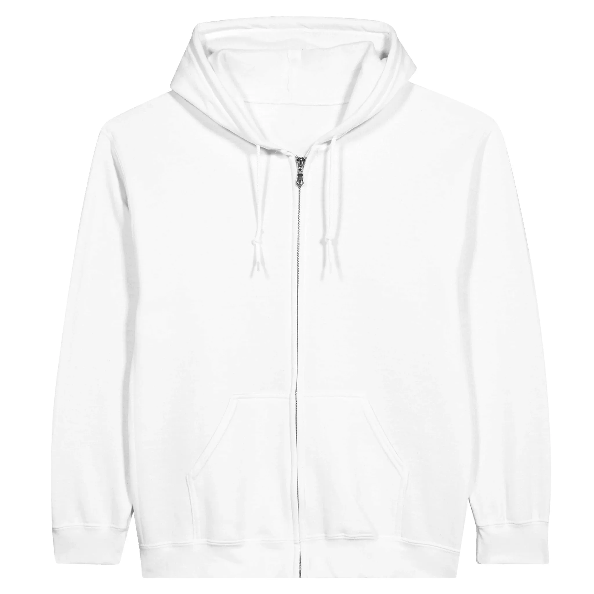 Surprise! Classic Unisex Zip Hoodie White