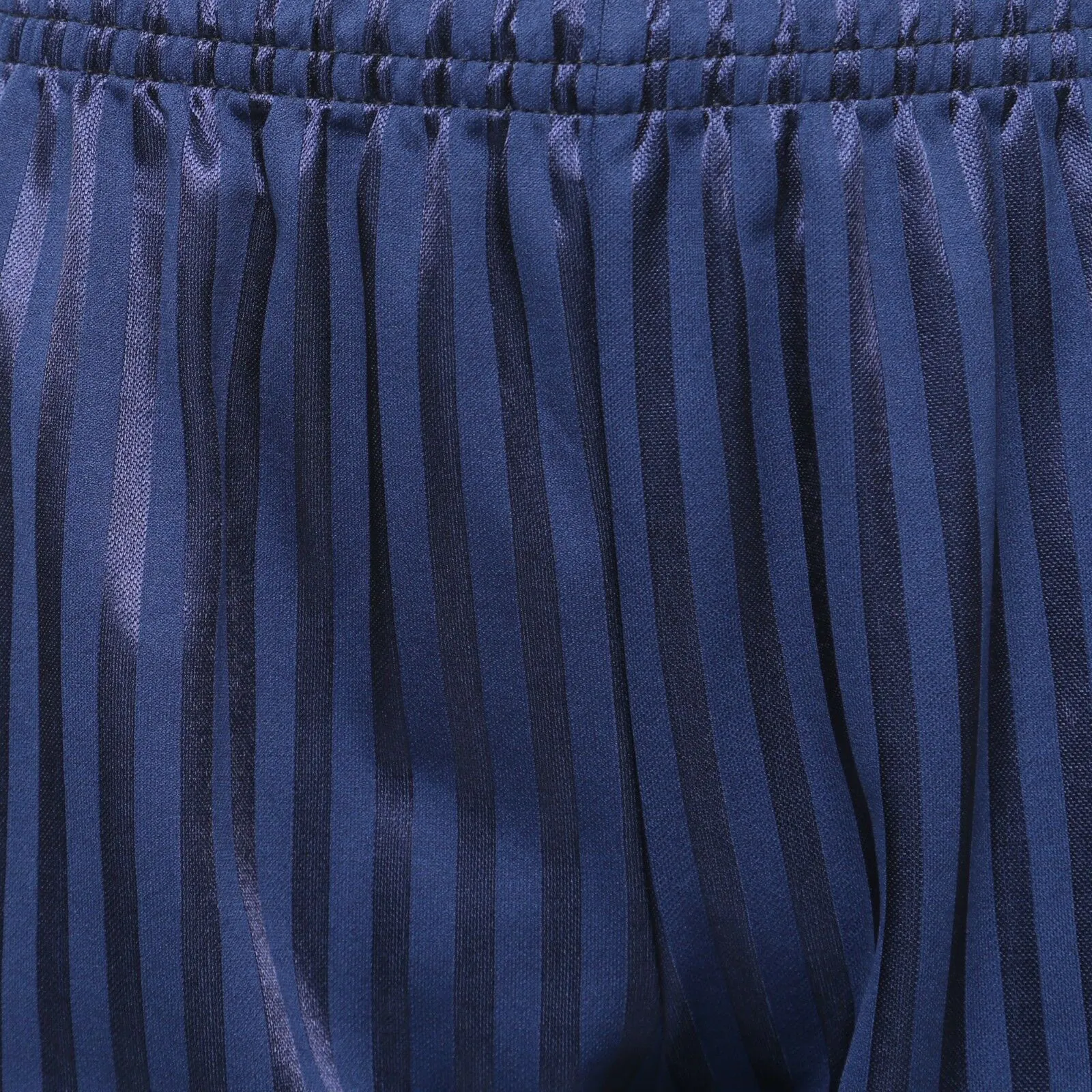 Unisex PE School Shadow Stripe Shorts Boys Girls Adult Football Gym Sports Short -Navy Blue