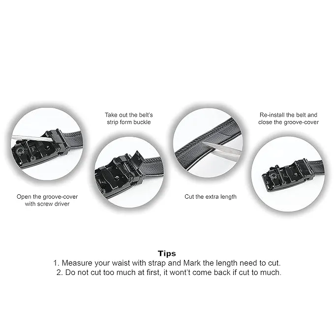 Venardo DARKI Genuine Leather Autolock Belt for Men - Perfect for Formal and Casual Wear - Adjustable  WITH  FREE CARD HOLDER WALLET
