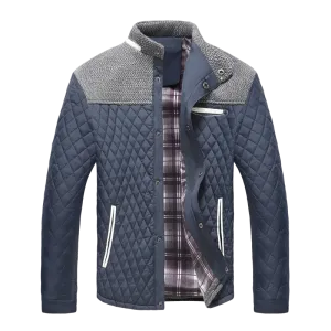 West Louis™ Warm Diamond Design Windproof Jacket