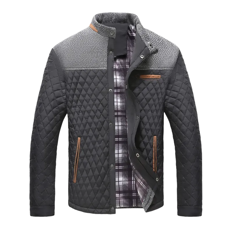 West Louis™ Warm Diamond Design Windproof Jacket