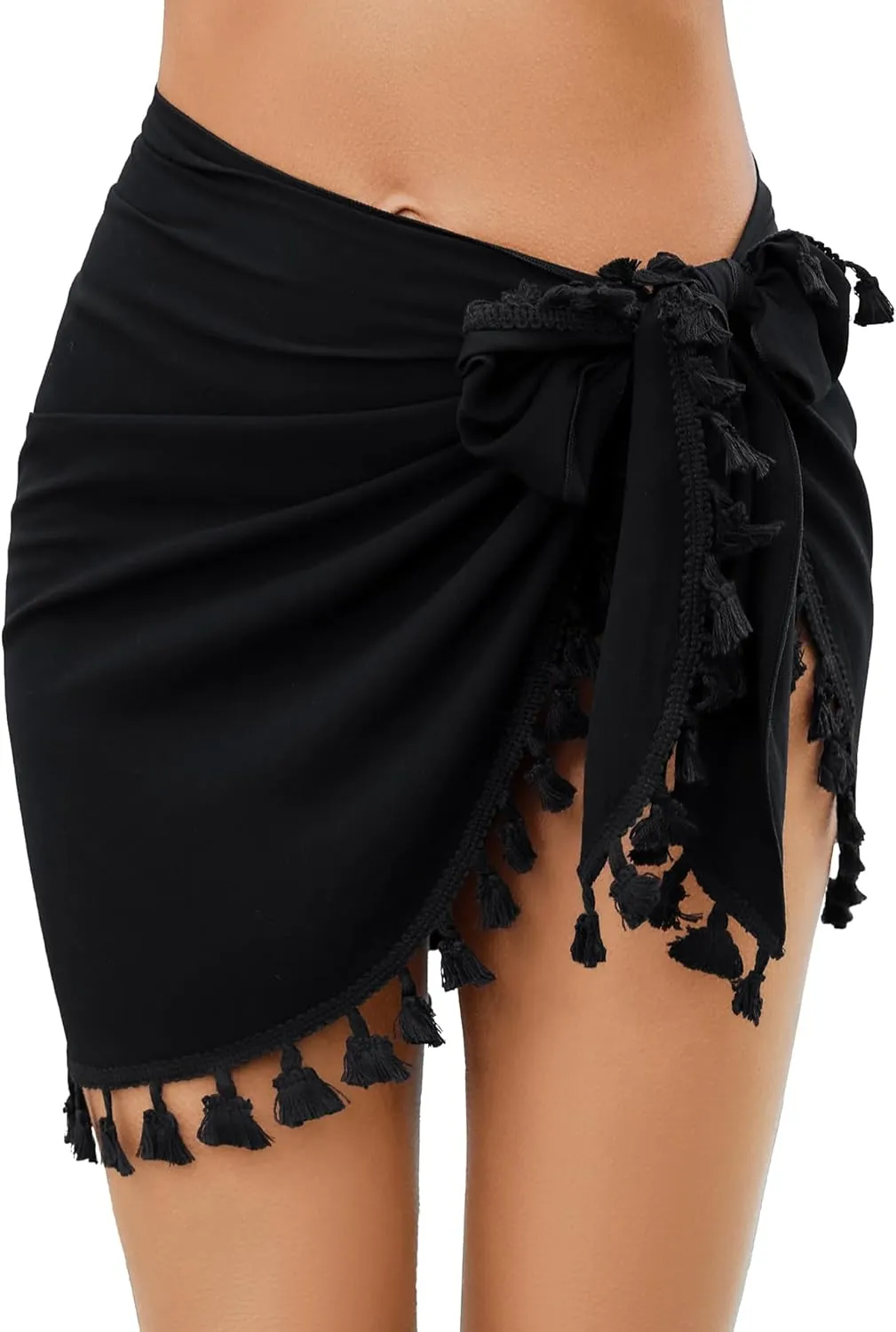 Women's Sarong Coverups Bathing Suit Wrap Skirt Beach Wrap Swimsuit Cover Ups with Tassels